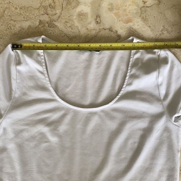 Lauren Ralph Lauren White Cotton T-Shirt - Picture 8 of 11
